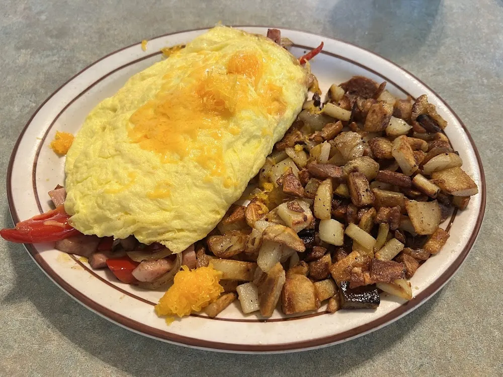 Western Omelette with Country Potatoes